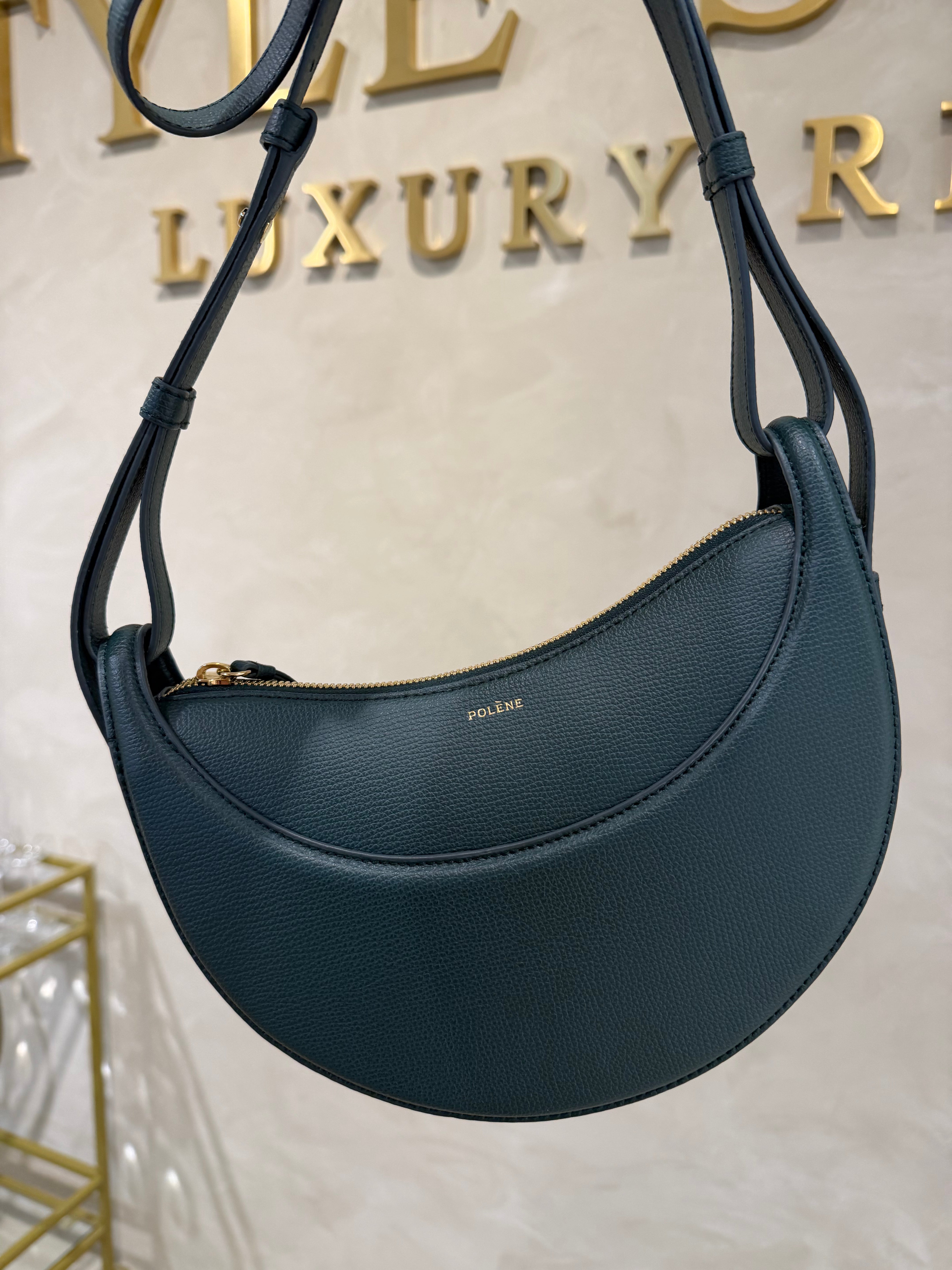 Polène Numéro Dix Small Green Bag
