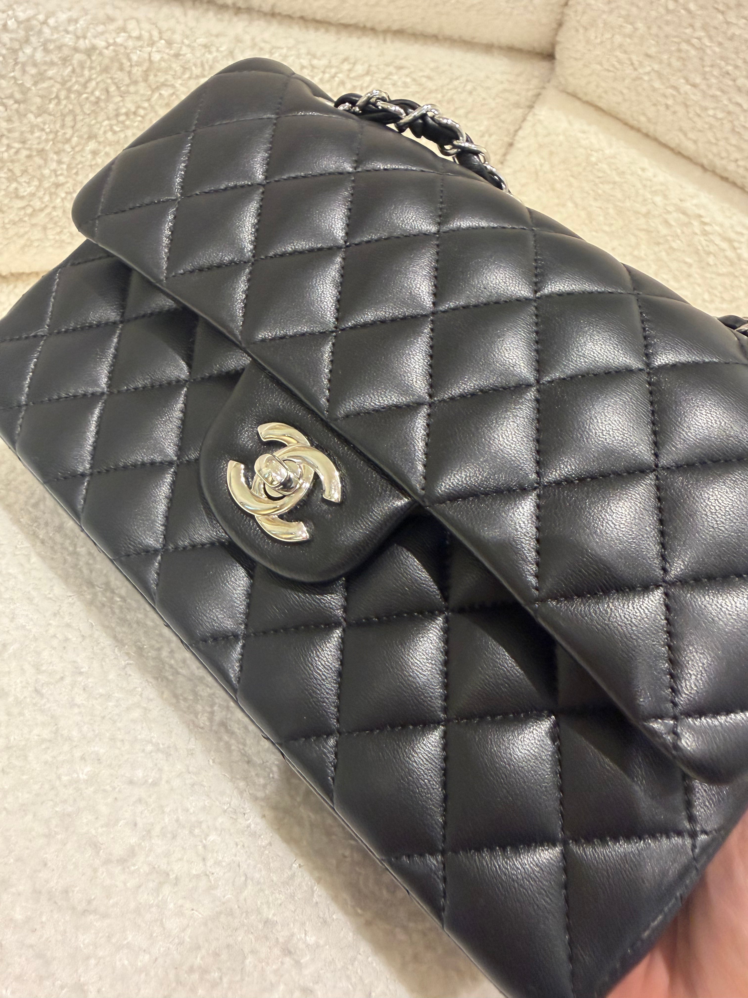 Chanel Classic Flap Small | Lambskin | Microchipped | Box & Dust Bag | Pristine