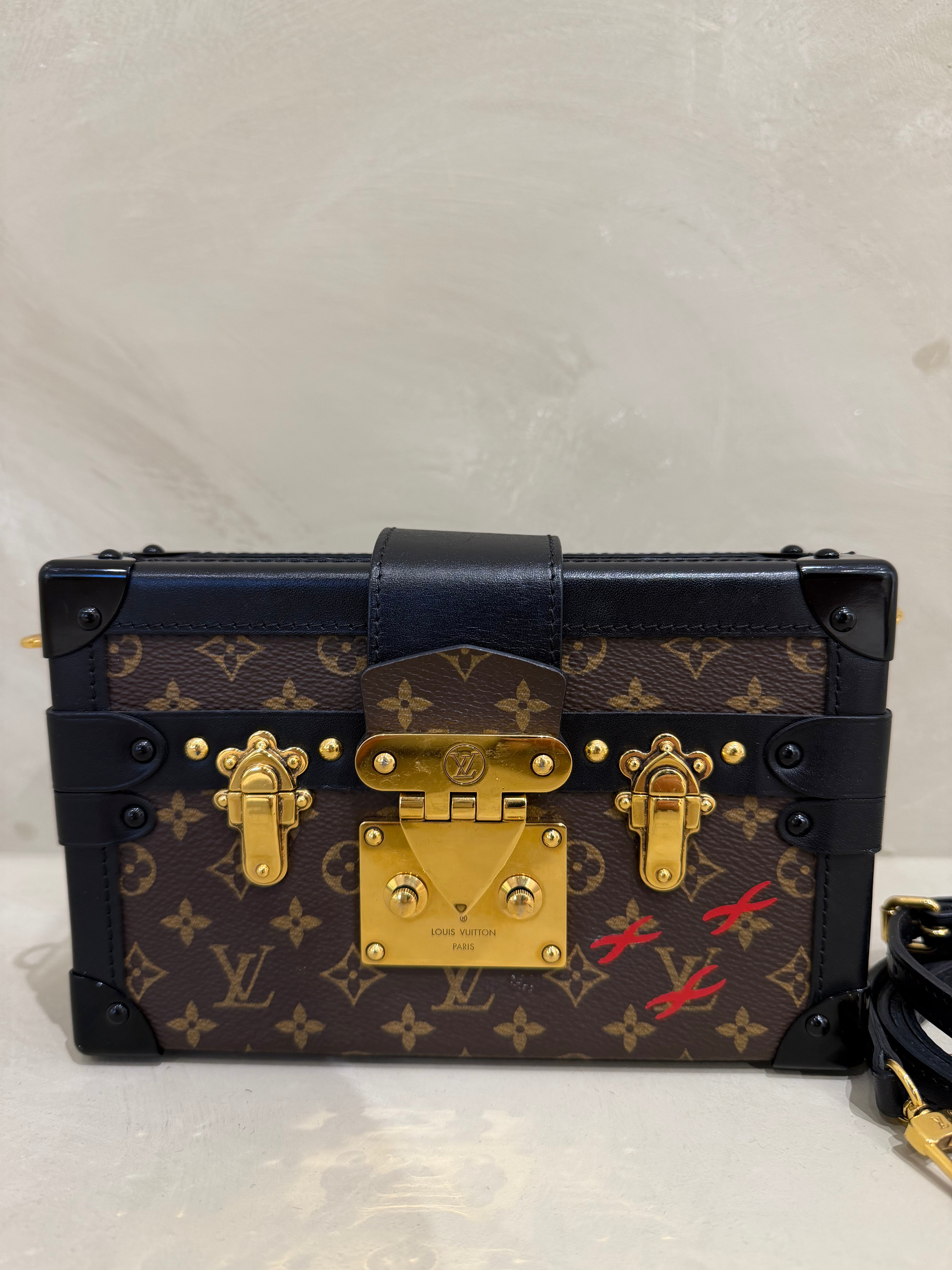Louis Vuitton Petite Malle Monogram Canvas Bag