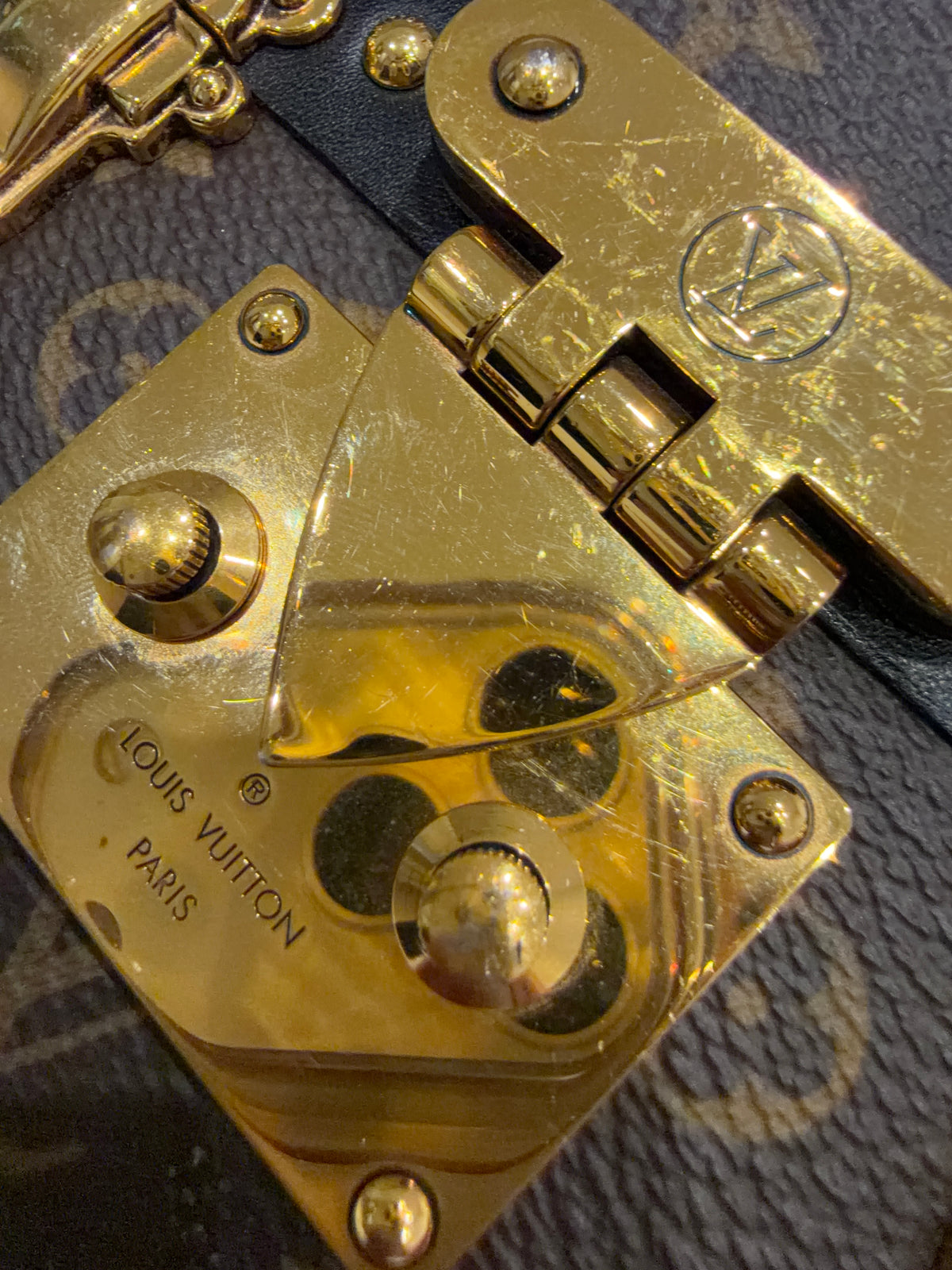 Louis Vuitton Petite Malle Monogram Canvas Bag