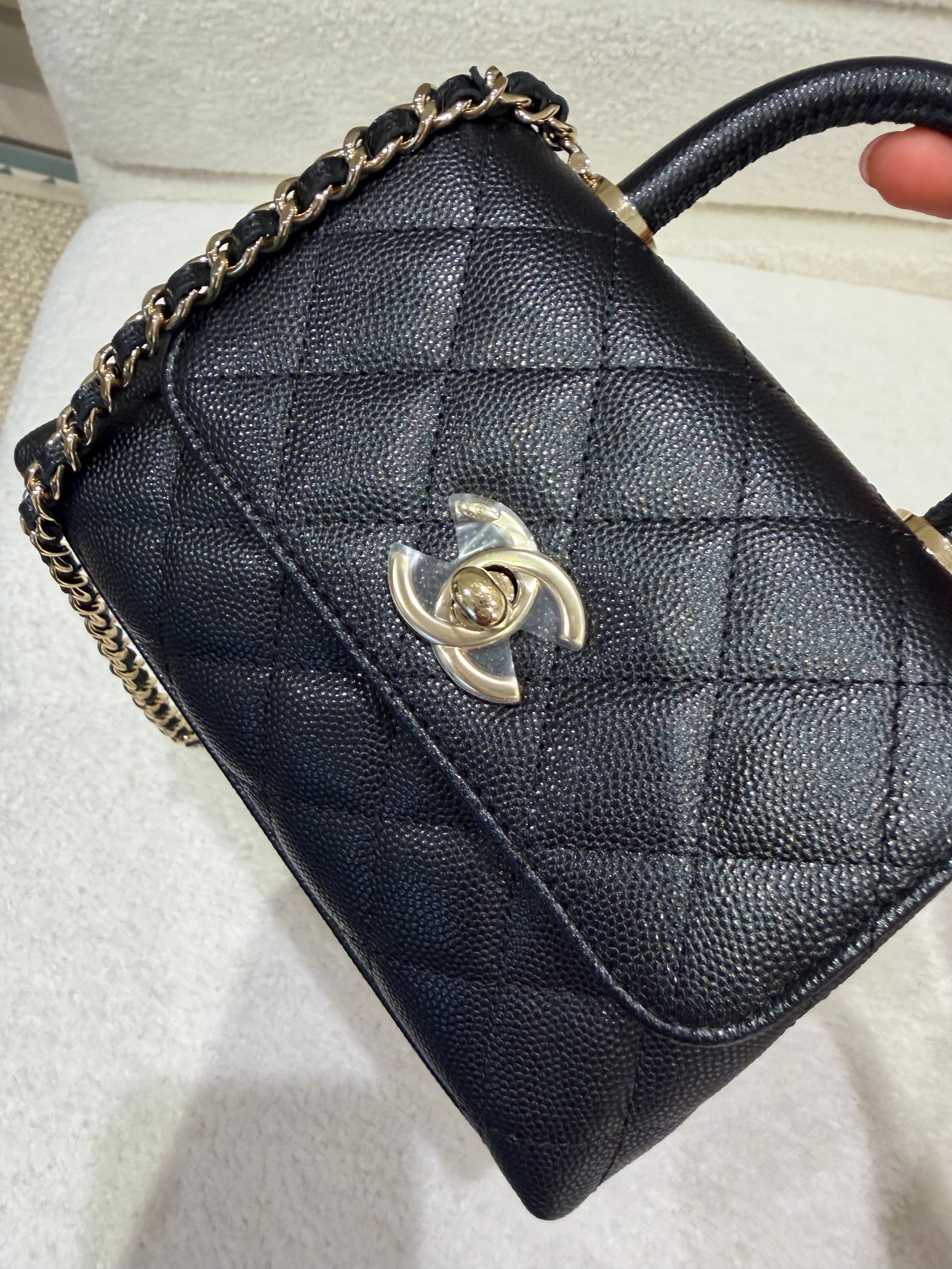 Chanel Coco Handle | Nano | Black Caviar | Gold Hardware | Pristine