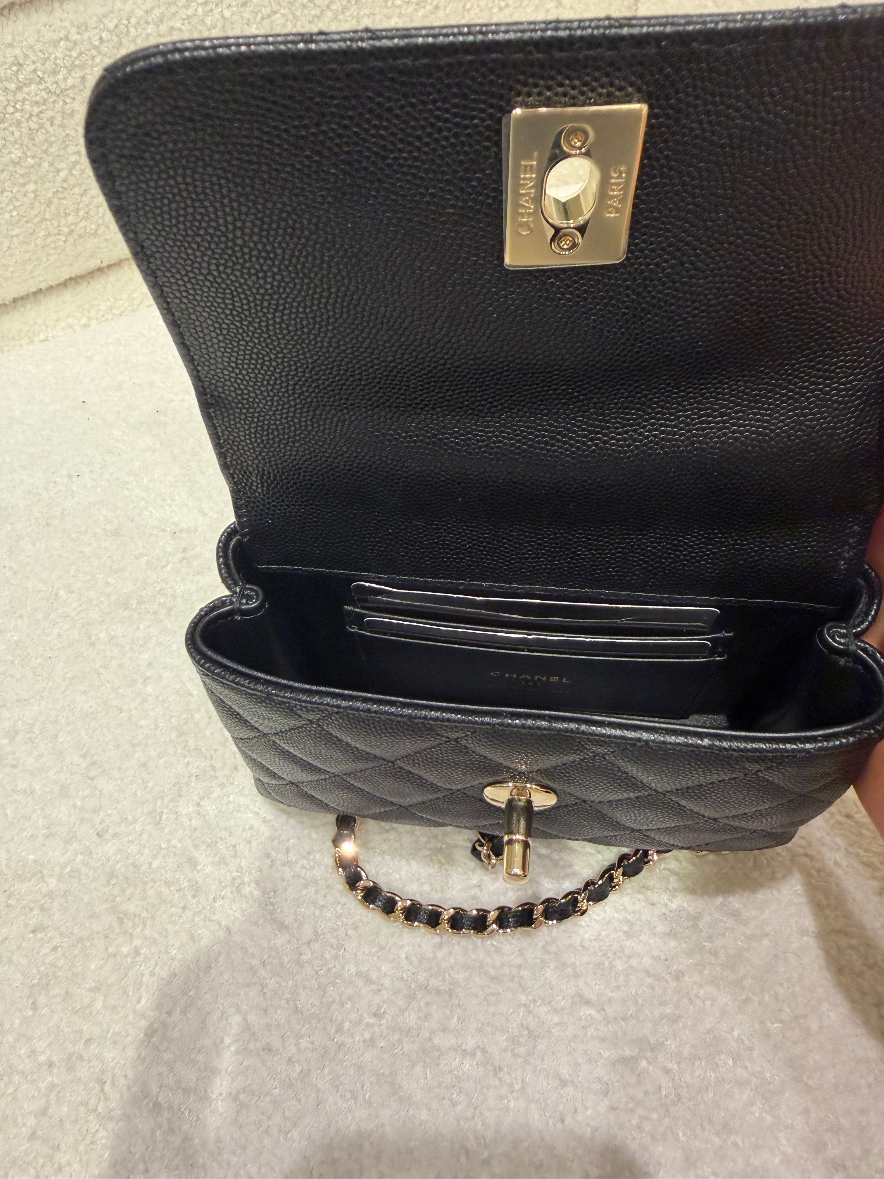 Chanel Coco Handle | Nano | Black Caviar | Gold Hardware | Pristine