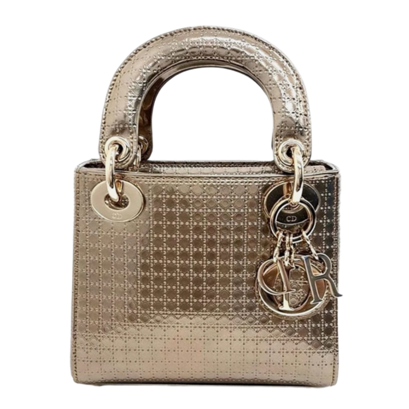 Lady Dior Mini Gold Cannage