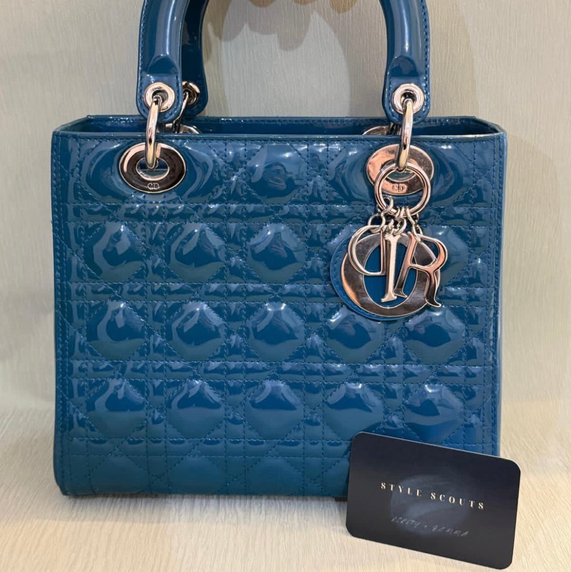 Lady Dior Medium Teal Cannage