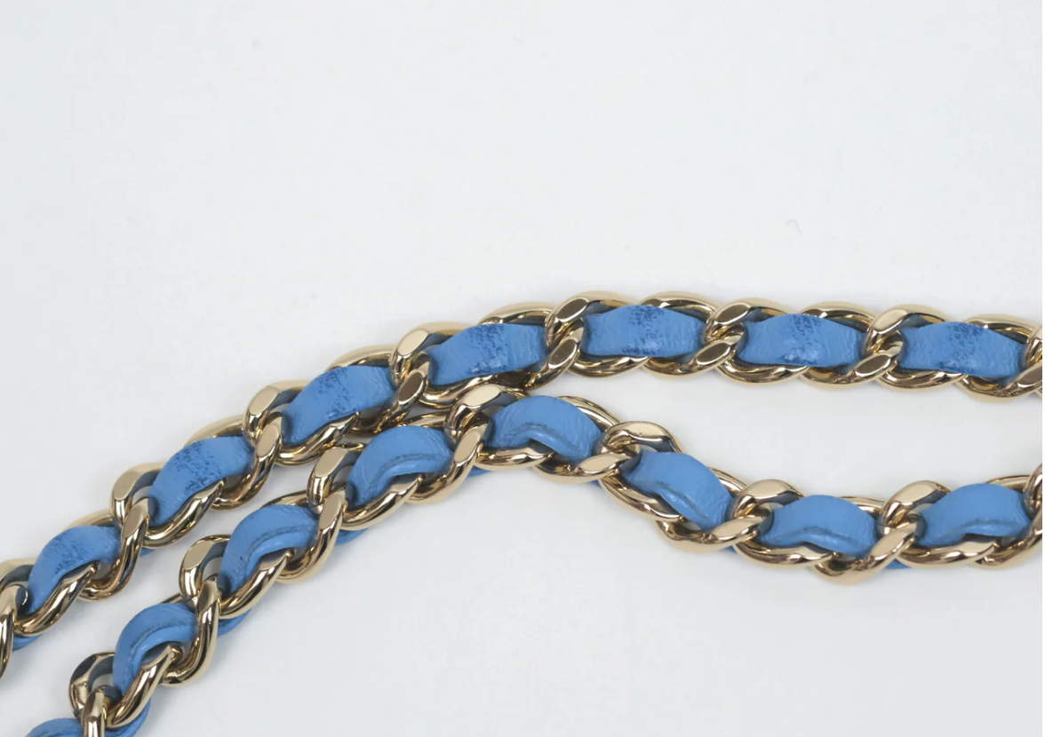 Chanel Mini Top Handle Blue