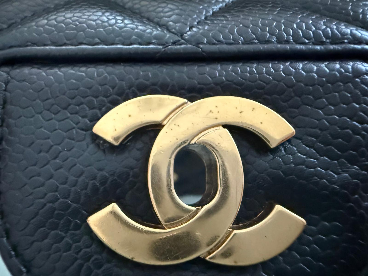 Chanel Classic Single Flap Black Caviar Leather Jumbo