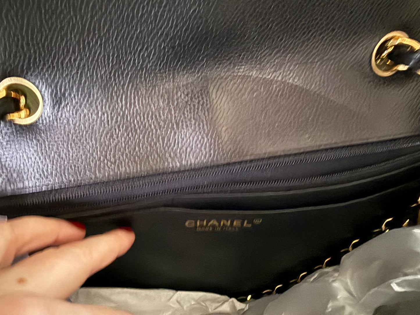 Chanel Classic Single Flap Black Caviar Leather Jumbo